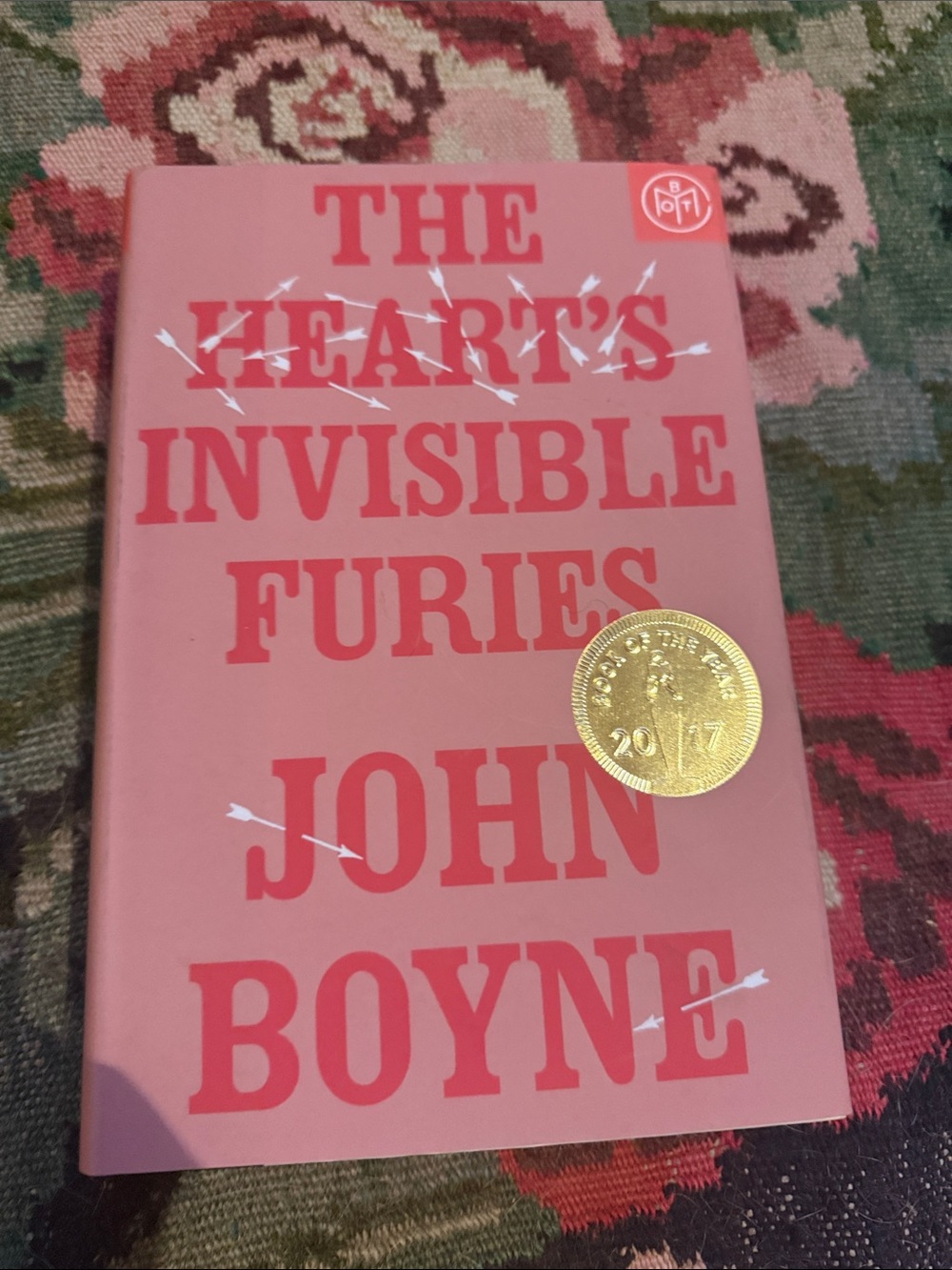 The Heart's Invisible Furies Hardcover - Pink